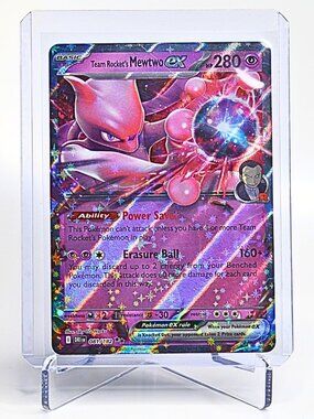 Pokemon TCG Team Rocket's Mewtwo ex 081/182 Holo Rare NM